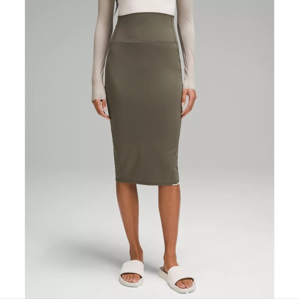 2- Lululemon Nulu High Rose Slim fit midi skirts. Size 10